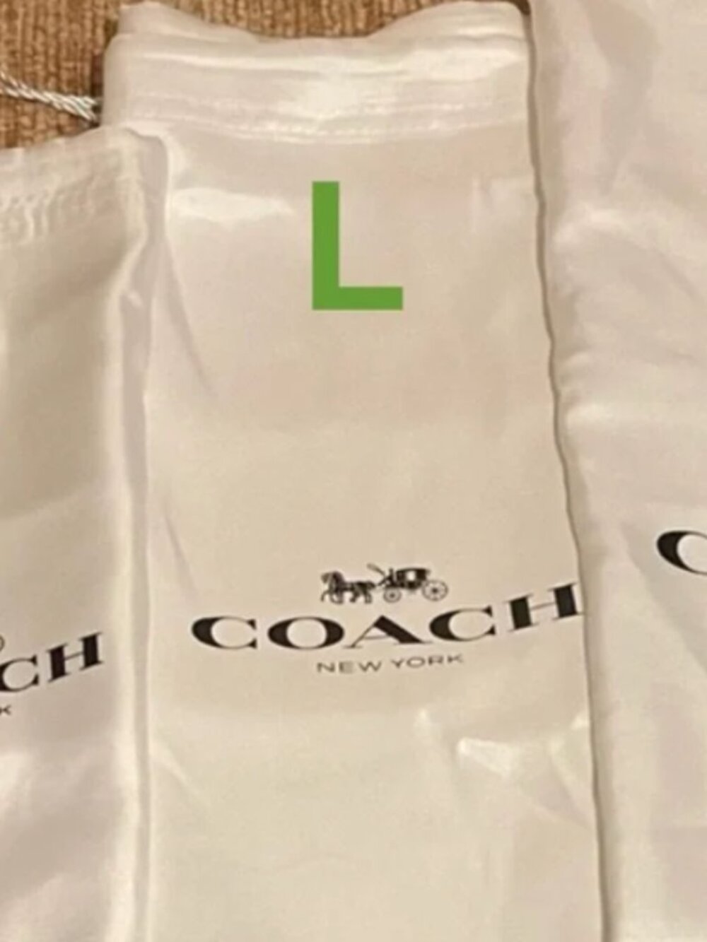 NEW LARGE Authentic Coach Dust Bag  (NOT SOLD IN STORES OR ONLINE) NWOTs